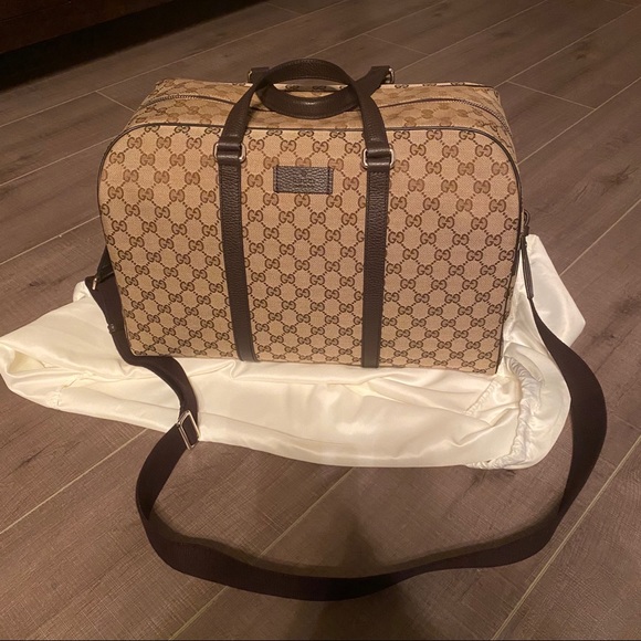 Gucci Handbags - Guccissima Canvas Boston travel bag